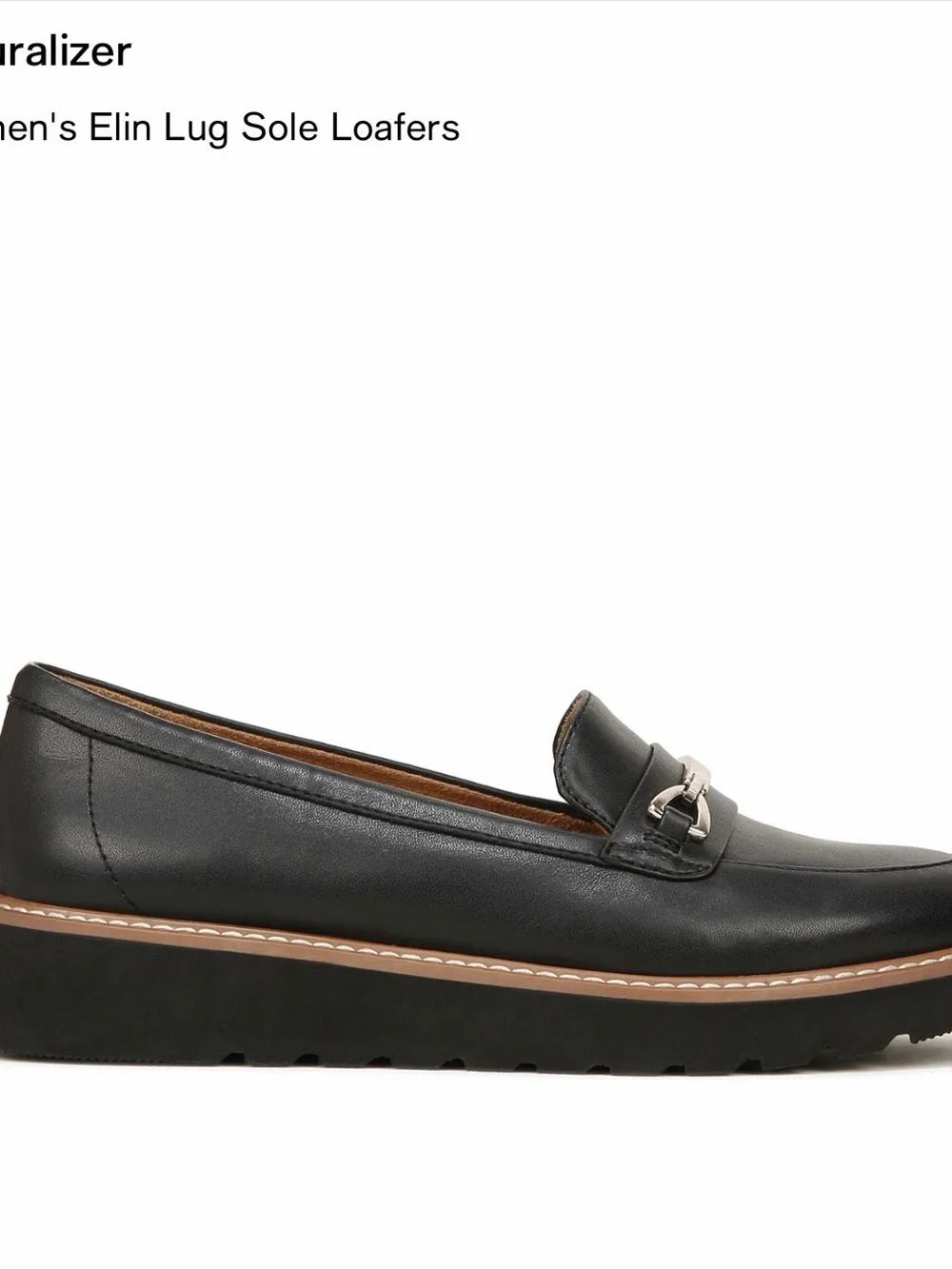 Naturalizer Metallic Bronze Slip-On Lug Sole Loafers
